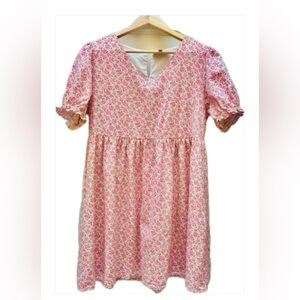 HAYDEN LOS ANGELES Baby Doll Mini. Cream w/ Pink Flowers